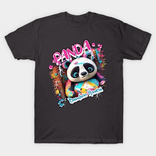 Graffiti-inspired portraiture Panda T-Shirt